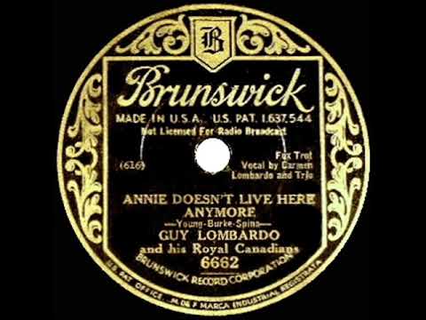 1933 HITS ARCHIVE: Annie Doesn’t Live Here Anymore - Guy Lombardo (Lombardo Trio, vocal)