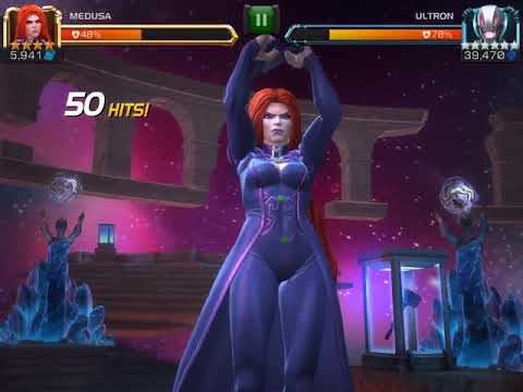 Act 5.4.6 : 4 star R4 Medusa vs Ultron boss solo (Marvel contest of champions)