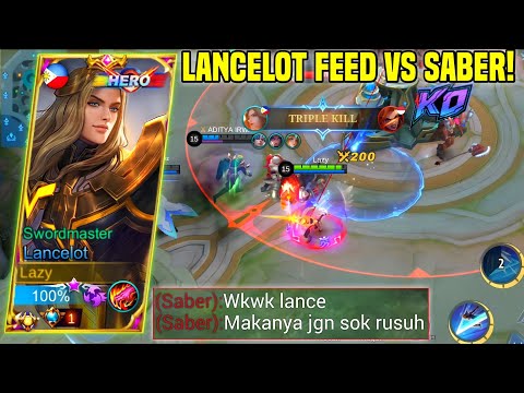 LANCELOT VS SABER LUMAYAN BIKIN PUSING BUAT DI EARLY GK BISA AGRESIF! OBJEKTIF GAMEPLAY SOLUSINYA!