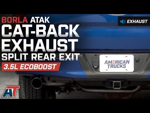 2015-2017 F150 Borla ATAK Cat-Back Exhaust 3.5L EcoBoost Sound Clip & Install