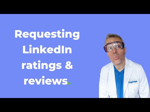 LinkedIn: how to request ratings and reviews in Providing Services