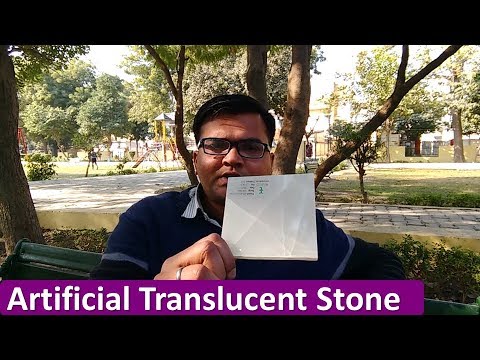 Artificial Translucent Stone or Acrylic Sheet Video