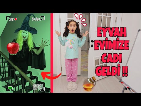 ELİF SİNEM HUYSUZ CADI BAHÇEDE GEZİYOR !! EVİMİZE GİRDİ ELİF NE ARIYOR ODANA GİRDİ !!