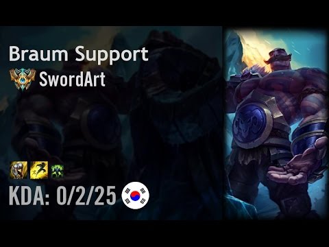 Braum Support vs Karma - SwordArt - KR Challenger Patch 6.11
