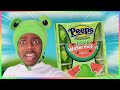 TRYING SOUR WATERMELON PEEPS