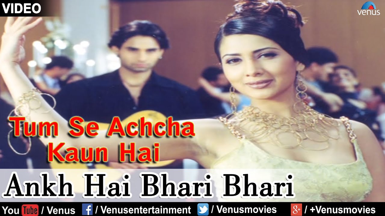 Ankh Hai Bhari Bhari Female Lyrics | Tum Se Achcha Kaun Hai | Alka Yagnik | Nadeem Shravan
