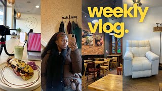 VLOG | Driving lessons, editing at a coffee shop, check check joint, movie date, new chair & church