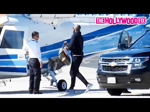 Kobe Bryant Boards A Helicopter Before Crashing With His Daughter Gianna In Calabasas, CA