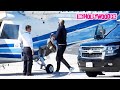 Kobe Bryant Boards A Helicopter Before Crashing With His Daughter Gianna In Calabasas CA