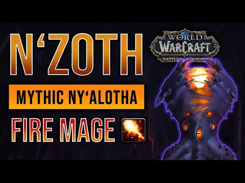 N'zoth MYTHIC kill | Ny'alotha | Episteme | Fire Mage POV
