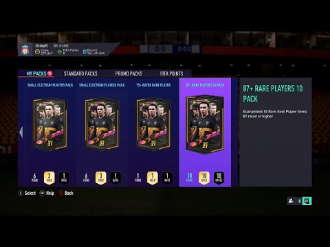 87 X 10 RATED RARE PLAYERS - FIFA 21