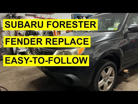 Front Fender Replacement On Subaru Forester 2009- 2013 - Step-By-Step
