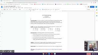 US History Syllabus (Spring)