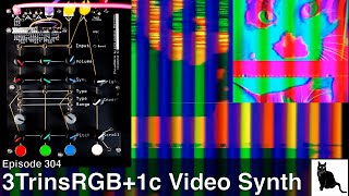 Video thumbnail for 3TrinsRGB+1c Video Synth (Tutorial and Demo) by CatSynth TV