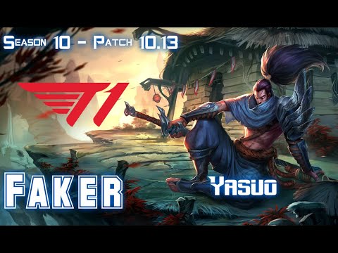 T1 Faker YASUO vs EZREAL ADC - Patch 10.13 KR Ranked