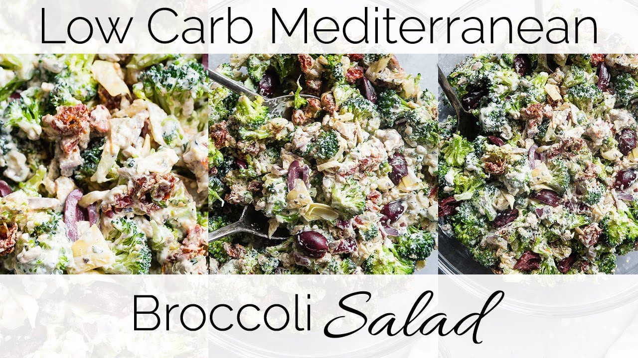 Low Carb Mediterranean Broccoli Salad
