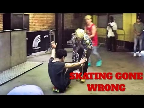 學習滑冰 (LEARNING TO SKATE!!)