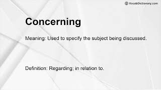 Concerning Meaning
