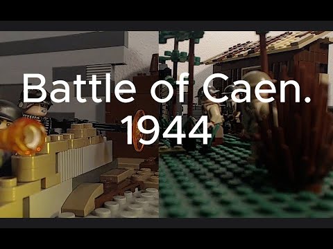 LEGO WW2 Battle of Caen 1944. Stop Motion
