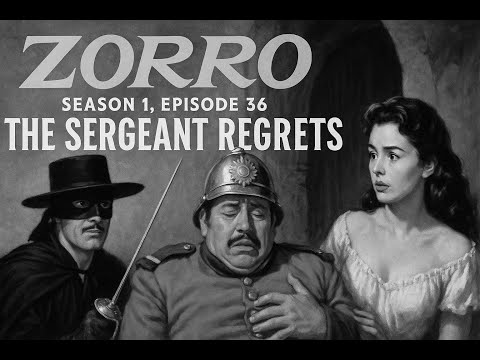 Zorro (1957)[4K]–S01E36: “The Sergeant Regrets” #GuyWilliams #DisneyZorro #ClassicTV #RetroTVShow