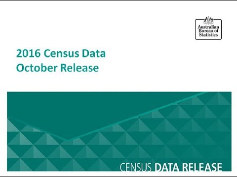 October release Census Data Seminar - Canberra