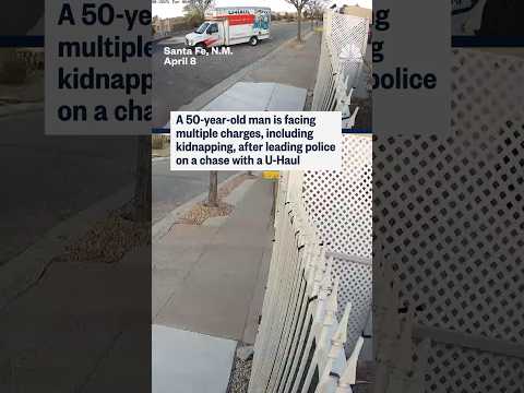 Man leads police on a U-Haul chase with couple trapped inside