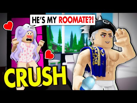MY CRUSH BECAME MY ROOMMATE - A Roblox Movie