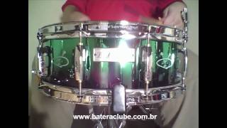 Video thumbnail for Caixa Pearl Morgan Rose Signature 14x5" Snare - BATERACLUBE.com.br by Batera Clube Drum Shop