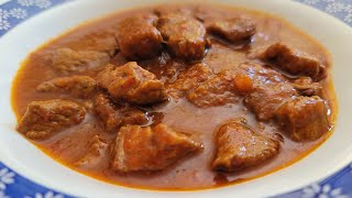 Carne de ternera en salsa de tomate (en solo 15 minutos)