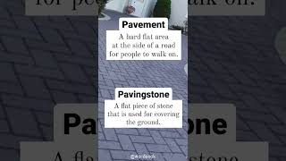 Pavement & Pavingstone || Definition || 🆕 English vocabulary @WordBook