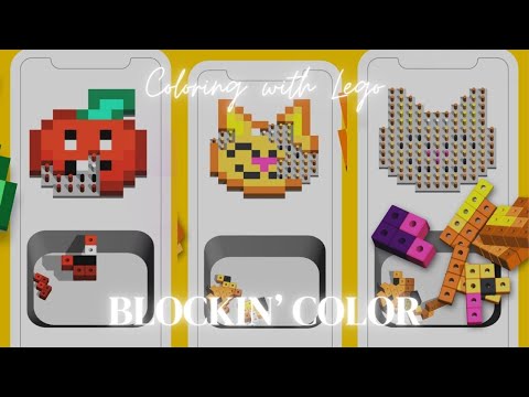Blockin' Color All Levels Gameplay Android iOS - ASMR Coloing - YouTube