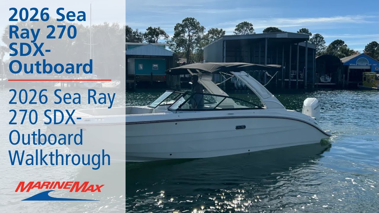 A photo of this 2026 Sea Ray SDX 270 Outboard