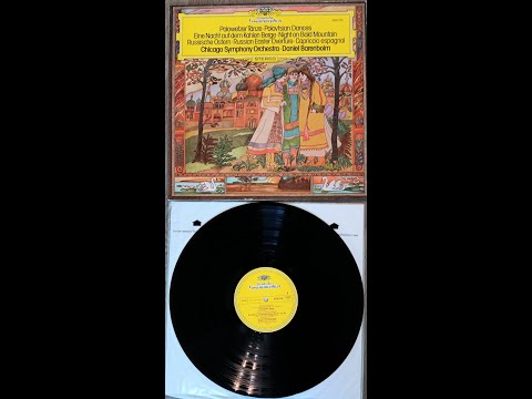 Chicago Symphony Orchestra, Barenboim: Borodin, Rimsky Korsakov, Mussorgsky (DG stereo LP, 1977)