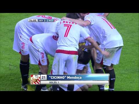 La Liga | Gol de Cicinho (3-2) en el Sevilla FC - RCD Mallorca | 22-10-2012 | J8