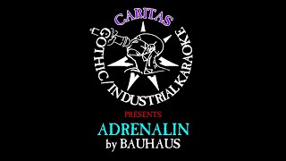 Bauhaus - Adrenalin - Karaoke Instrumental w. Lyrics - Caritas Goth Karaoke