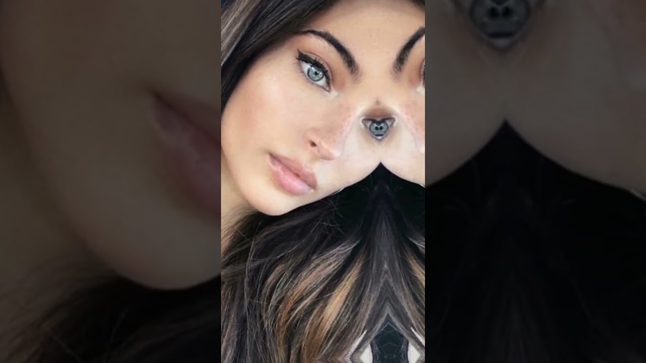 blue eyes+brunette hairs(girls with this combo have an unfair advantage #shortsyoutube