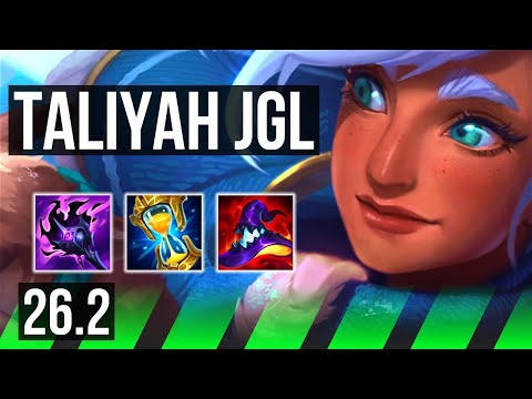 TALIYAH vs LEE SIN (JGL) | Good KDA: 22/1/10 | KR Grandmaster | 26.2