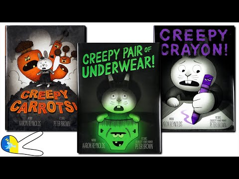 25 min 3 Books of Creepy Tales! Creepy Carrots! Creepy Pair of Underwear! Creepy Crayon! Animated📚