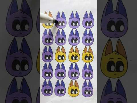 Gatekeeper Catnap from smiling critters puzzle #shorts #art #smilingcritters #catnap