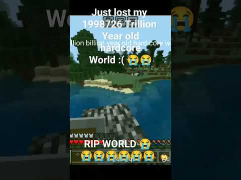 Minecraft Dark Night King - I Lost My Trillion Year Hardcore World In Minecraft 😭🥺#shorts
