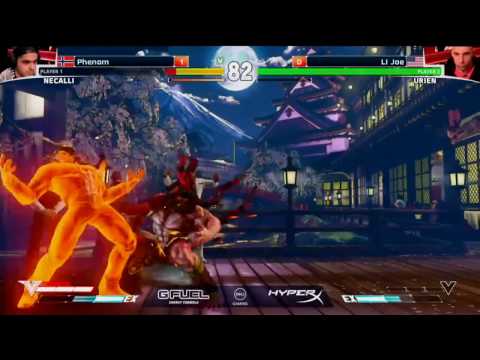 SFV ELEAGUE LI Joe SamUrien helmet mode vs Phenom Necalli HYPE Round