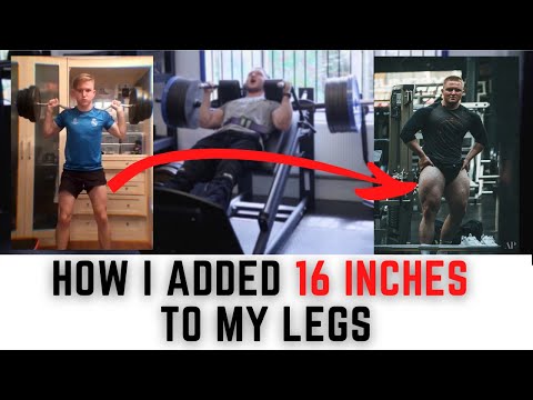 HOW I ADDED 16 INCHES TO MY LEGS | FULL LEG SESSION | TEEN BODYBUILDER | CONNOR LAUNDER