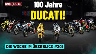 Ducati feiert 100 Jahre mit 10 exklusiven Retro-Bikes! Plus: Honda-Rückruf & Abg