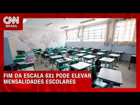 Fim da escala 6×1 pode elevar mensalidades escolares até 23%, aponta estudo | CNN AGORA
