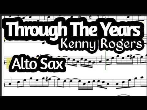Through The Years Alto Sax Sheet Music Backing Track Play Along Partitura