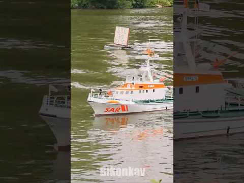Search and Rescue RC boat Bremen in 1/10 scale #rchobby #bikonkav #remotecontrol