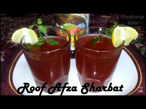 How to make Roof Afza Sharbat Video