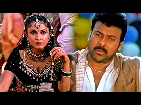 Chiranjeevi Vs Ramya Krishnan | Diler Daring | Namrata Shirodkar | Anji Hindi Dubbed