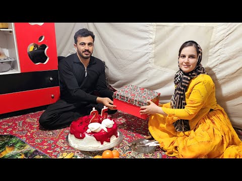 Hassan's birthday in a tent | A small celebration but full of love