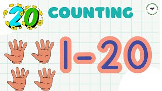 Number 1 - 20 -  Counting for Toddlers  #kids  #preschool #earlymathskills #kidsyoutube #fyp #viral